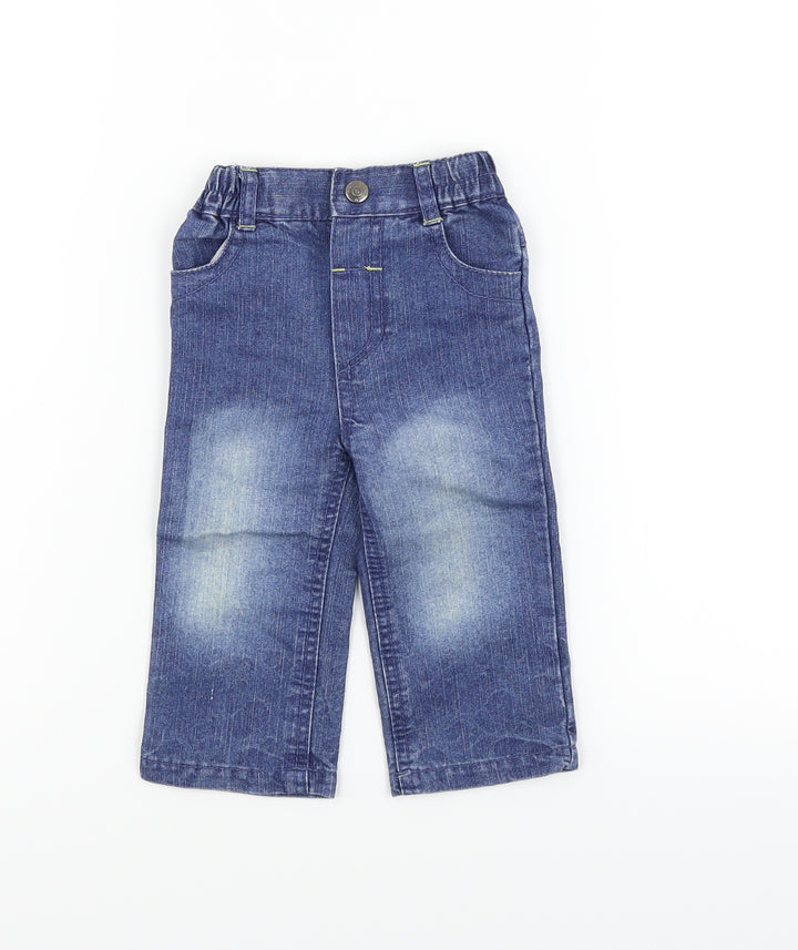 Earlydays Boys Blue Cargo Jeans Size 6-9 Months