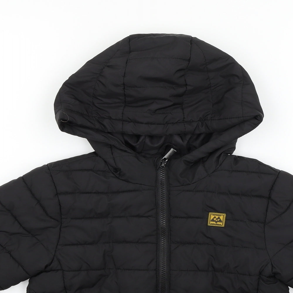 Matalan Boys Black   Jacket Coat Size 6 Years