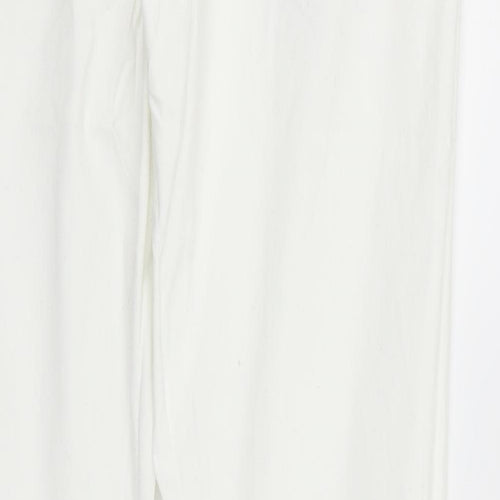 deniem & co Womens White   Trousers  Size L L32 in
