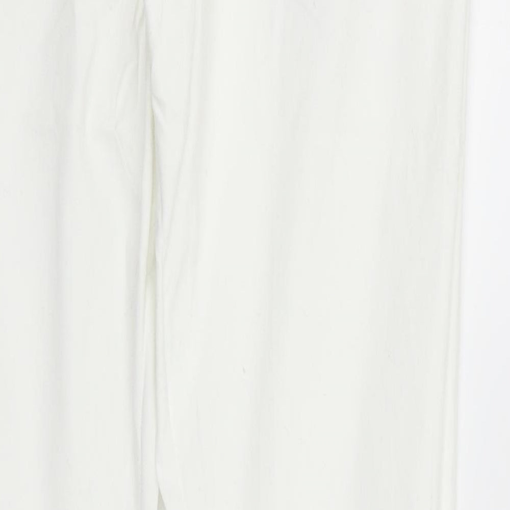 deniem & co Womens White   Trousers  Size L L32 in