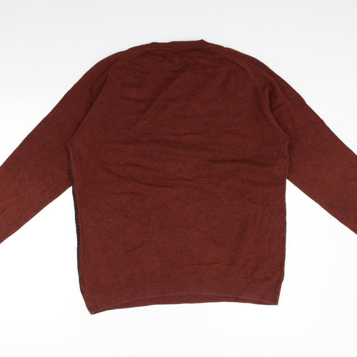 NEXT Womens Red Houndstooth  Pullover Jumper Size L