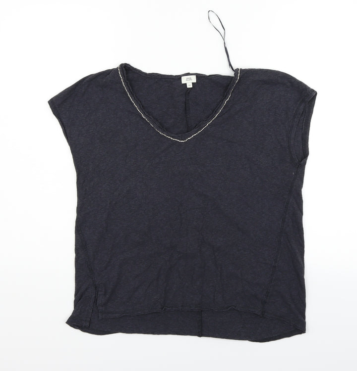 River Island Womens Blue   Basic T-Shirt Size 10