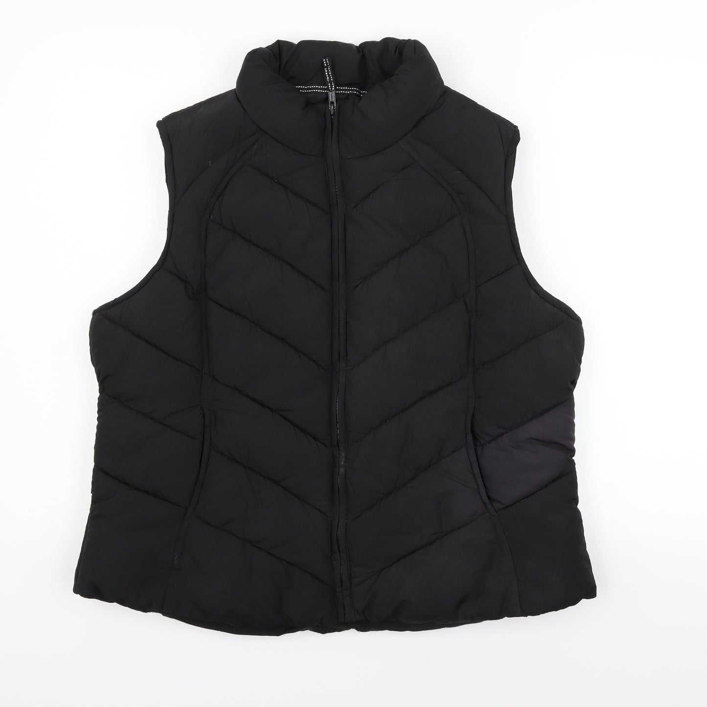 George Womens Black   Gilet Coat Size 18