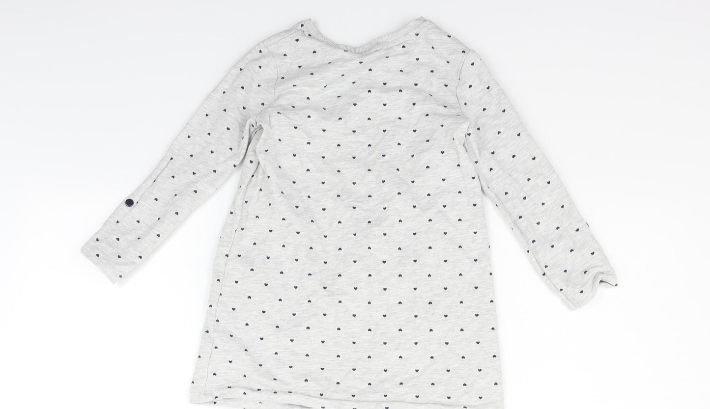George Girls Grey   Jumper Dress  Size 4-5 Years