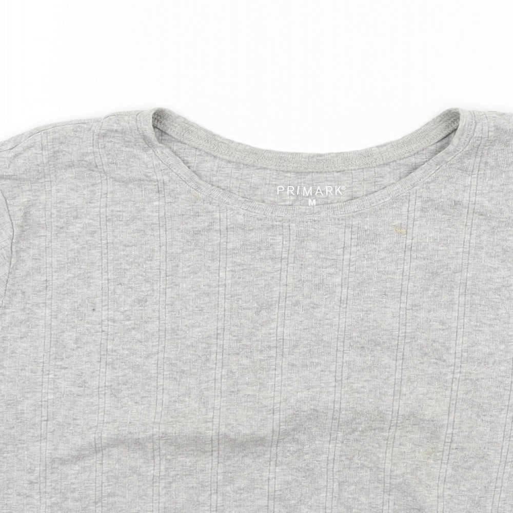 Primark Womens Grey   Basic T-Shirt Size M  - washable marks