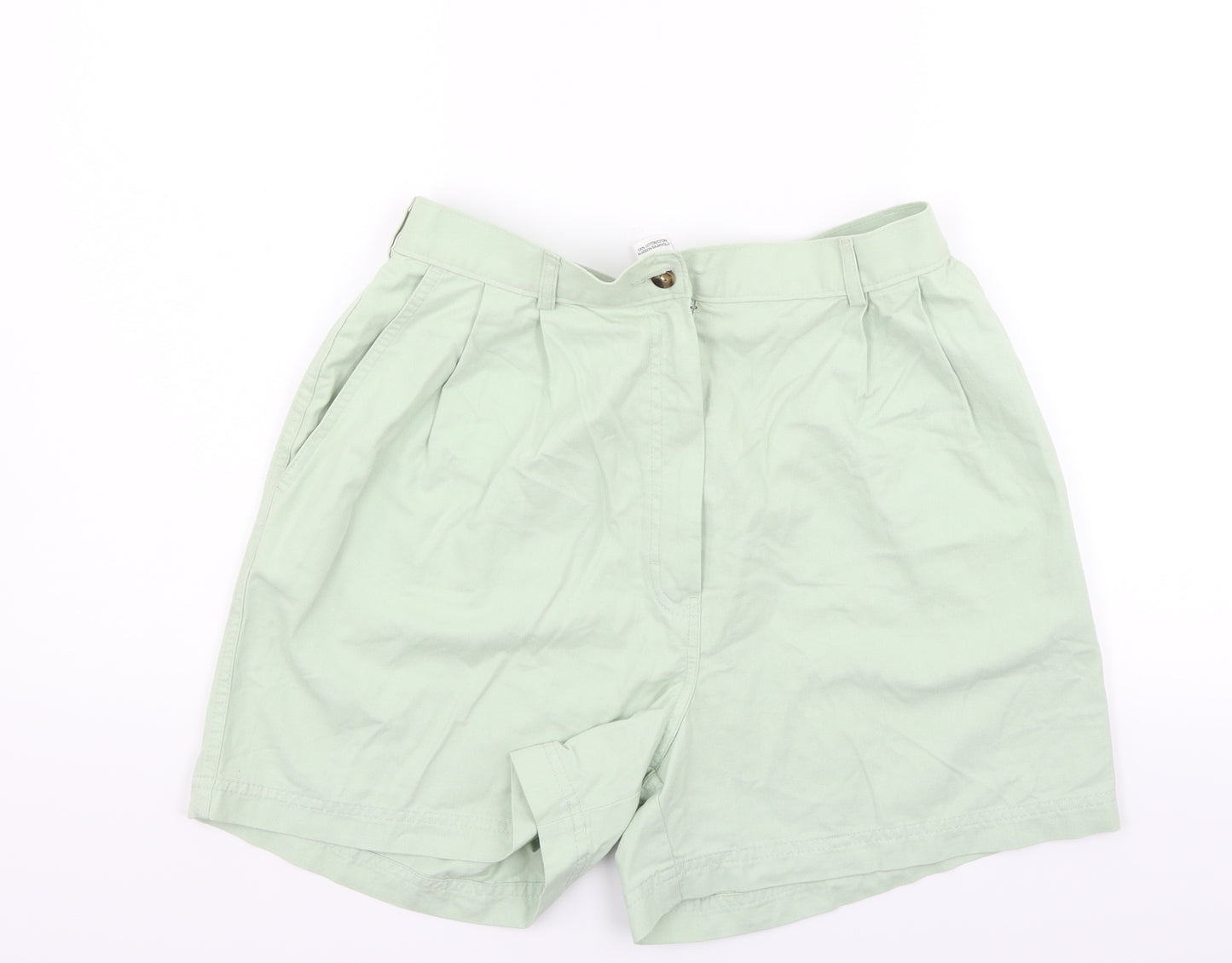 Marks and Spencer Womens Green   Cut-Off Shorts Size 16