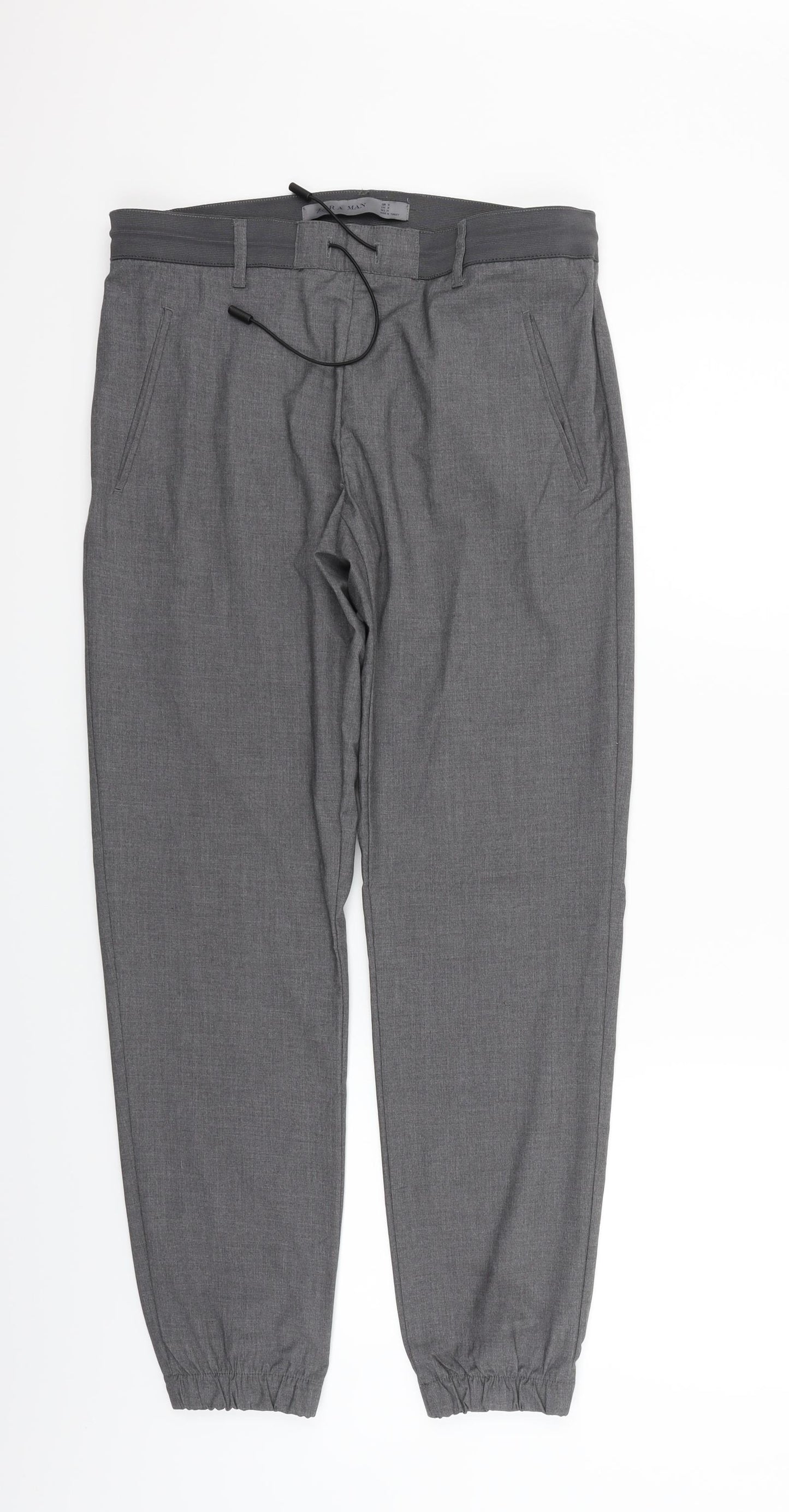 Zara Mens Grey   Trousers  Size M L28 in