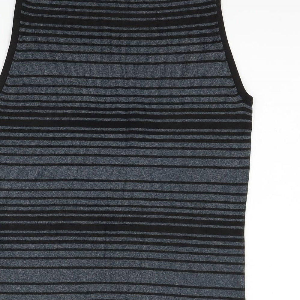 Viz A Viz Womens Blue Striped  Pullover Jumper Size 10