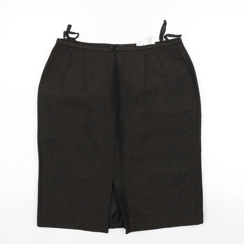 MADELENE Womens Black   Flare Skirt Size 14