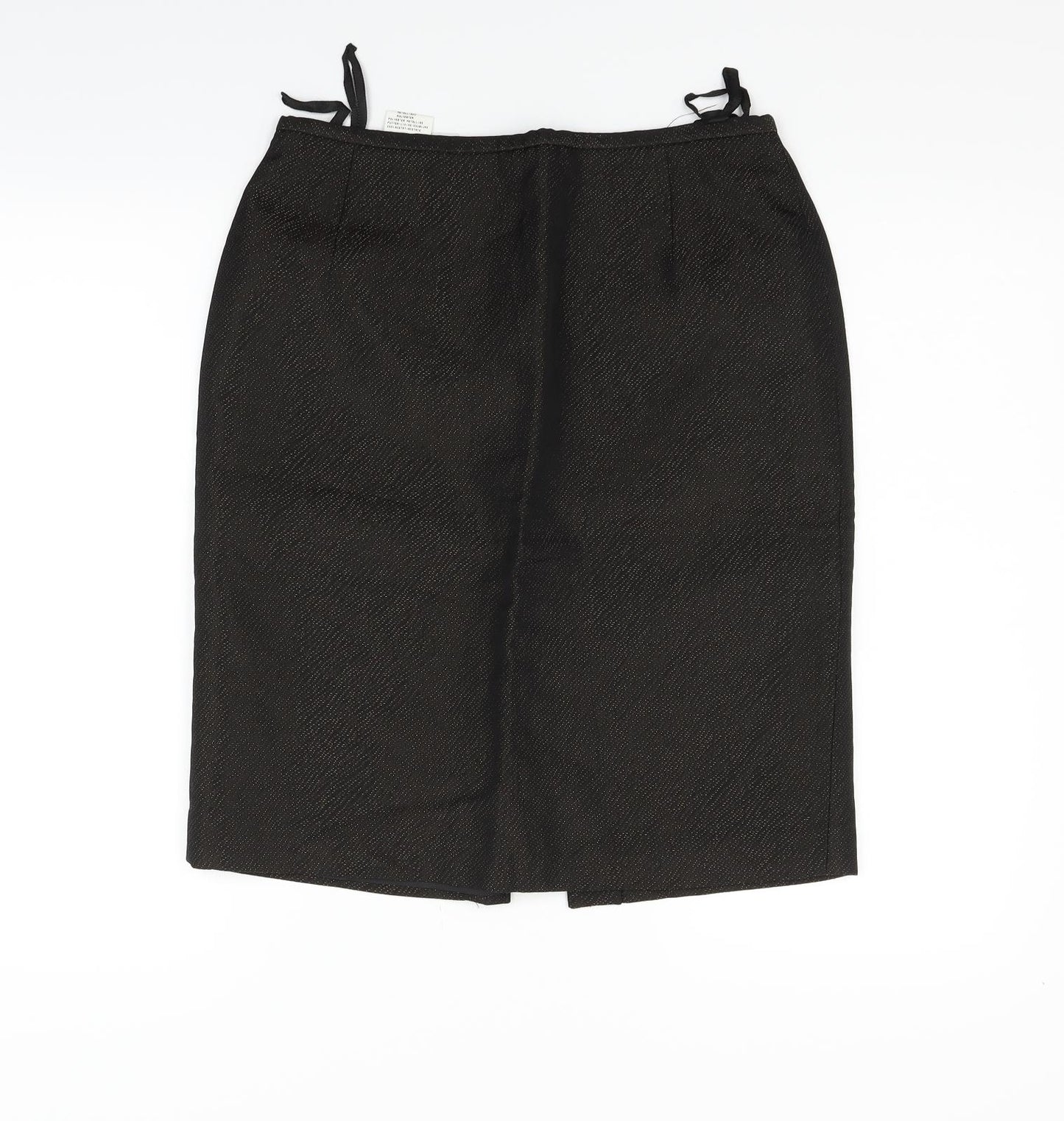 MADELENE Womens Black   Flare Skirt Size 14