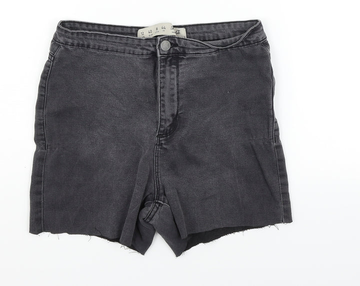 deniem & co Womens Grey   Hot Pants Shorts Size 12