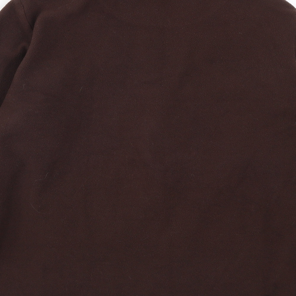 Evie Womens Brown  Fleece Jacket  Size 14