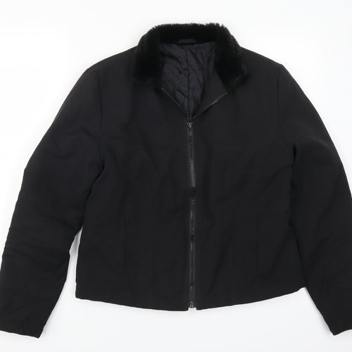New Look Womens Black   Jacket Coat Size 14