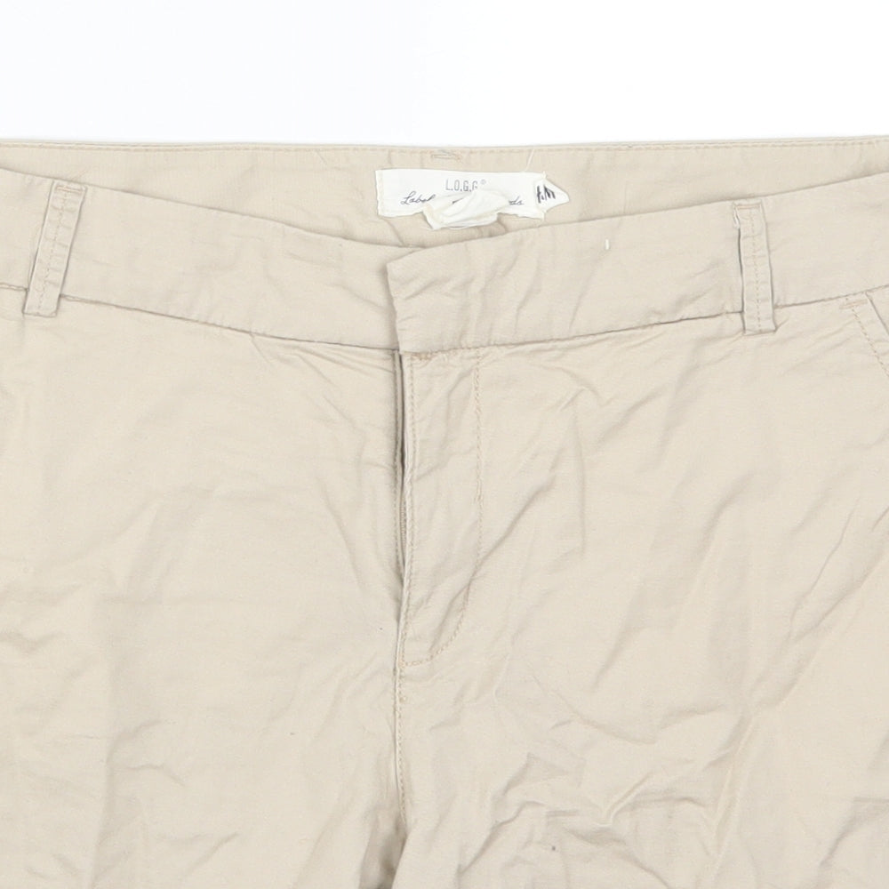 H&M Womens Beige   Bermuda Shorts Size 12