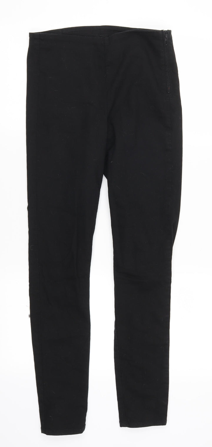 H&M Womens Black  Denim Skinny Jeans Size 8 L28 in