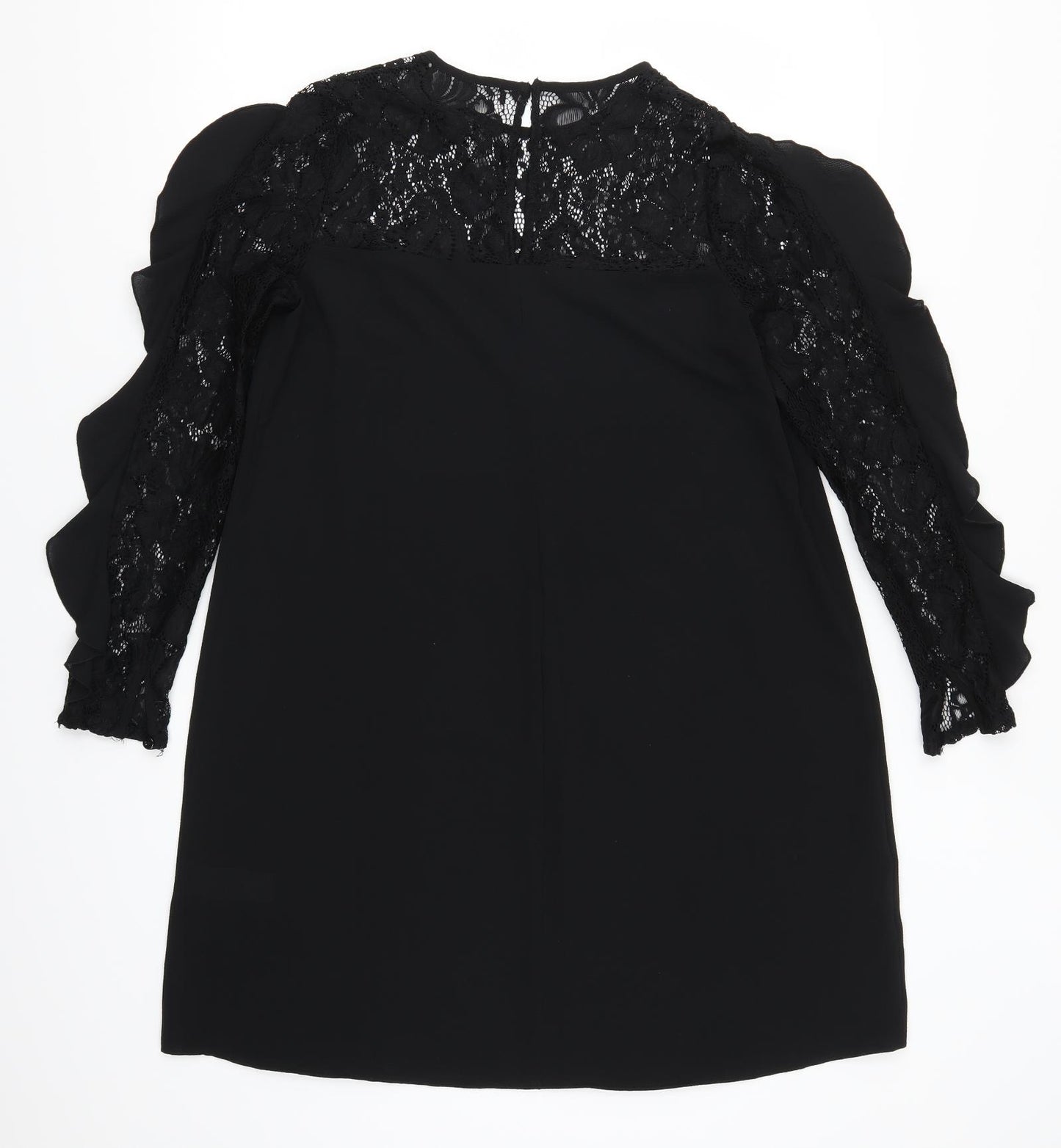 New Look Womens Black  Lace A-Line  Size 10