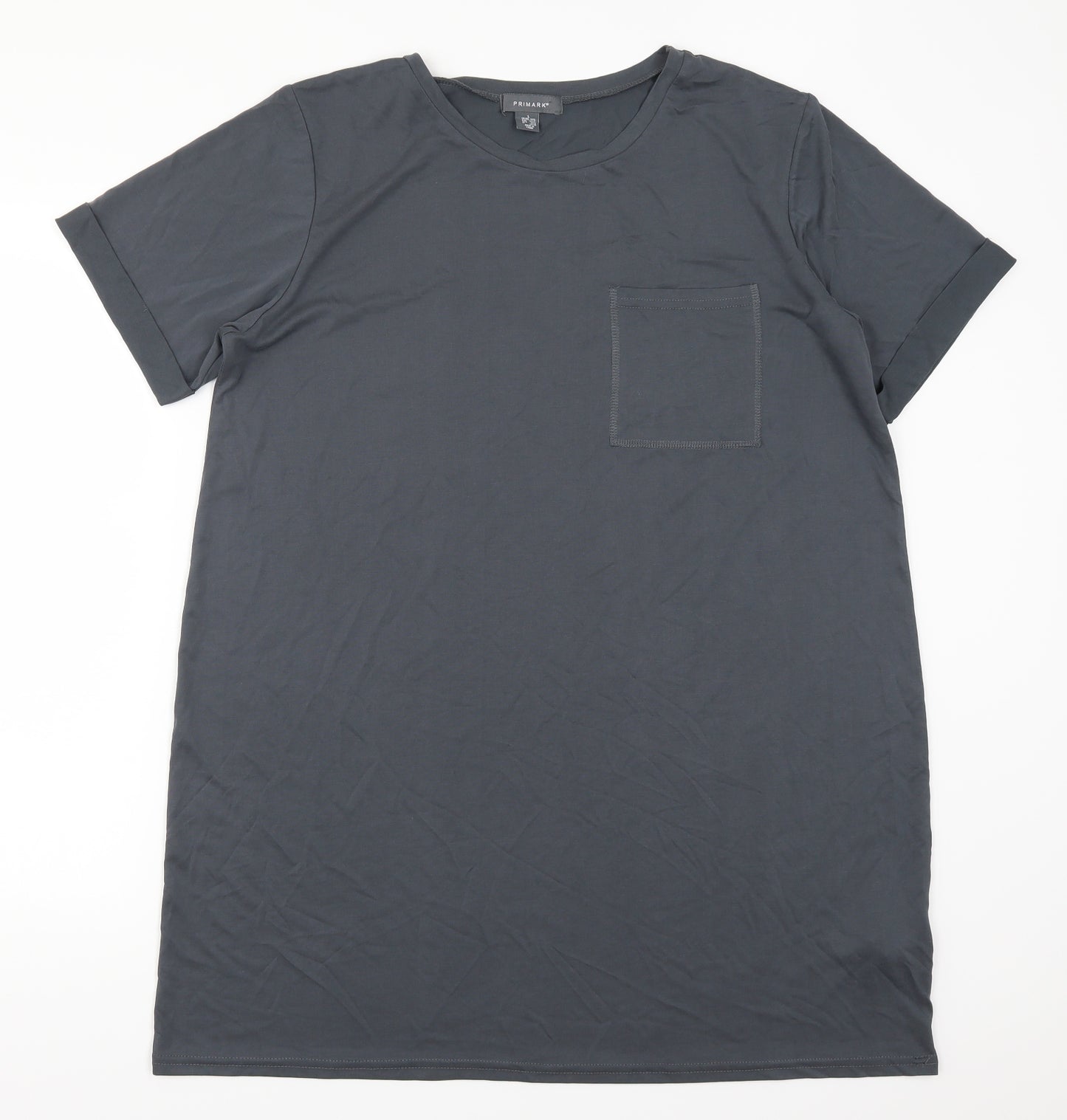 Primark Womens Grey   T-Shirt Dress  Size 14