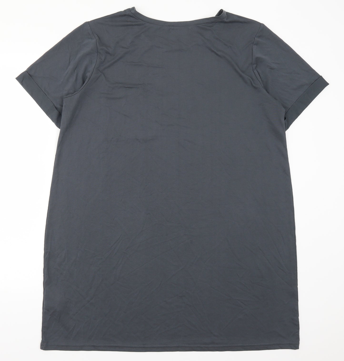Primark Womens Grey   T-Shirt Dress  Size 14