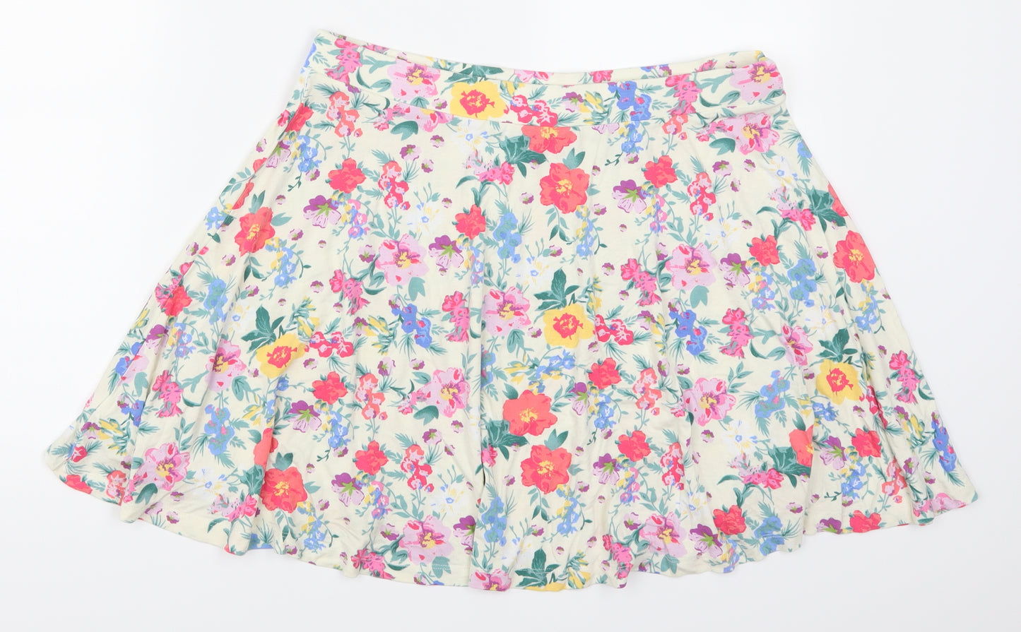 F&F Womens Multicoloured Floral  Skater Skirt Size 18