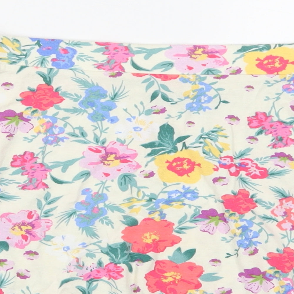 F&F Womens Multicoloured Floral  Skater Skirt Size 18