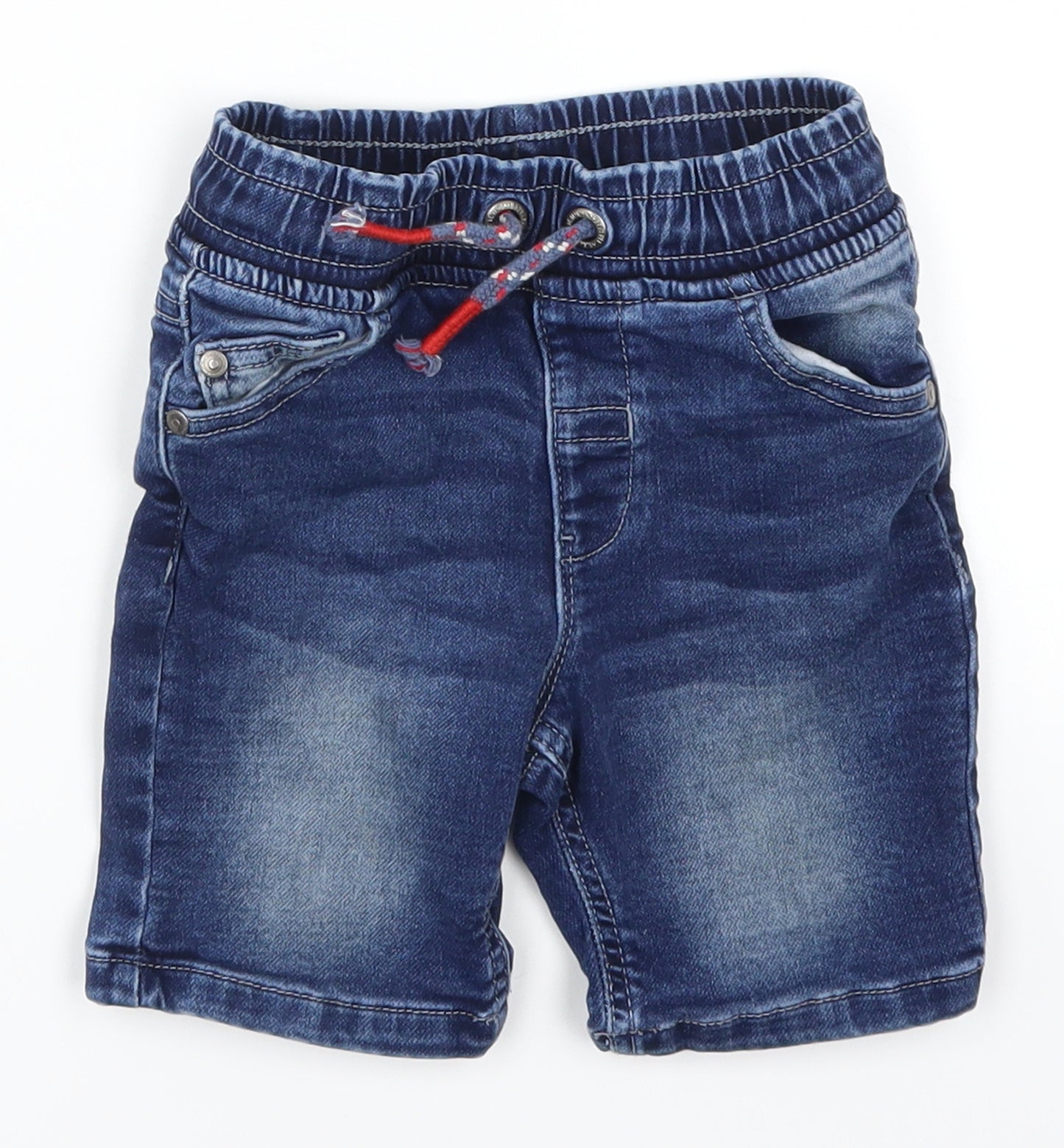 George Boys Blue  Denim Cropped Trousers Size 2-3 Years