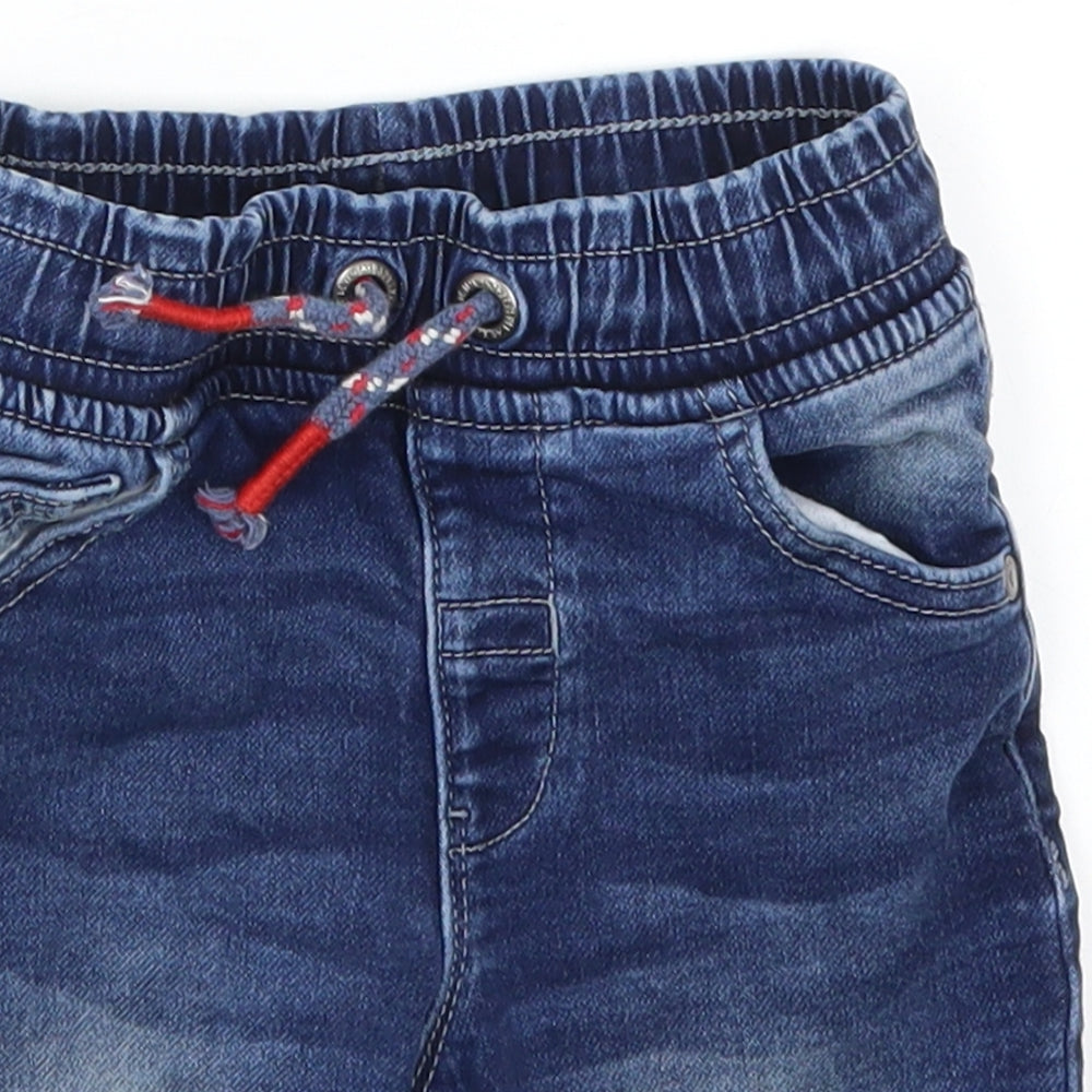 George Boys Blue  Denim Cropped Trousers Size 2-3 Years