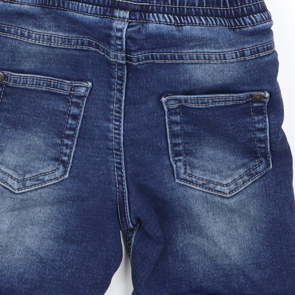 George Boys Blue  Denim Cropped Trousers Size 2-3 Years