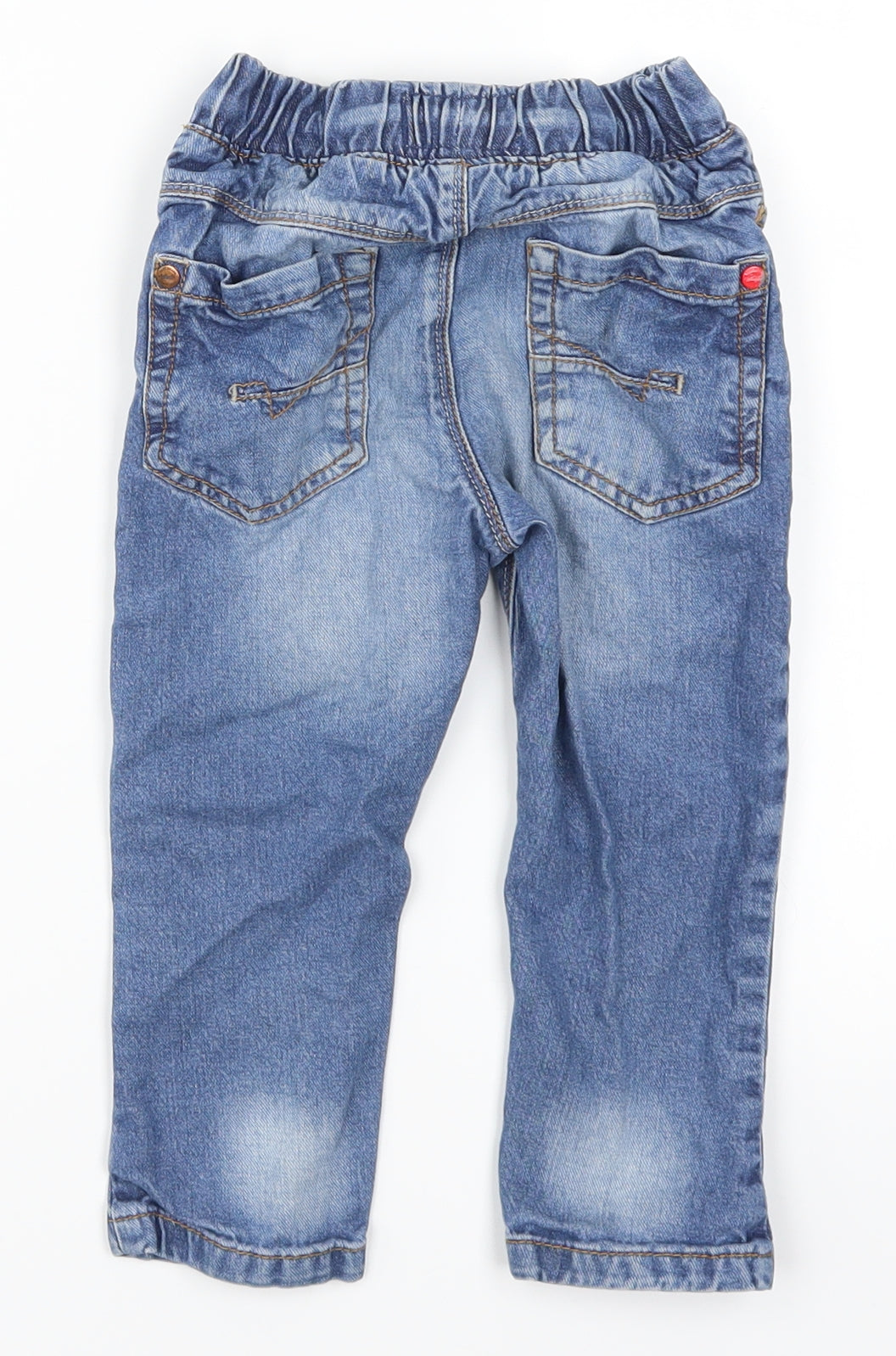 NEXT Boys Blue  Denim Cargo Jeans Size 12-18 Months