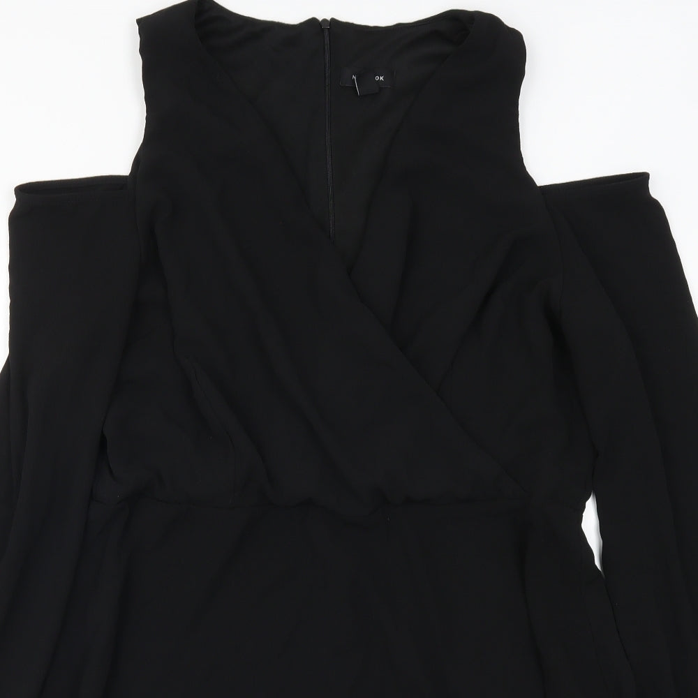 New Look Womens Black   Skater Dress  Size 16