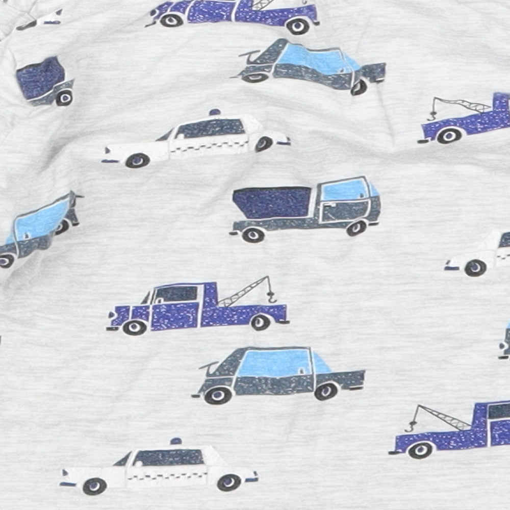 Primark Boys Grey   Basic T-Shirt Size 18-24 Months  - Cars and Trucks