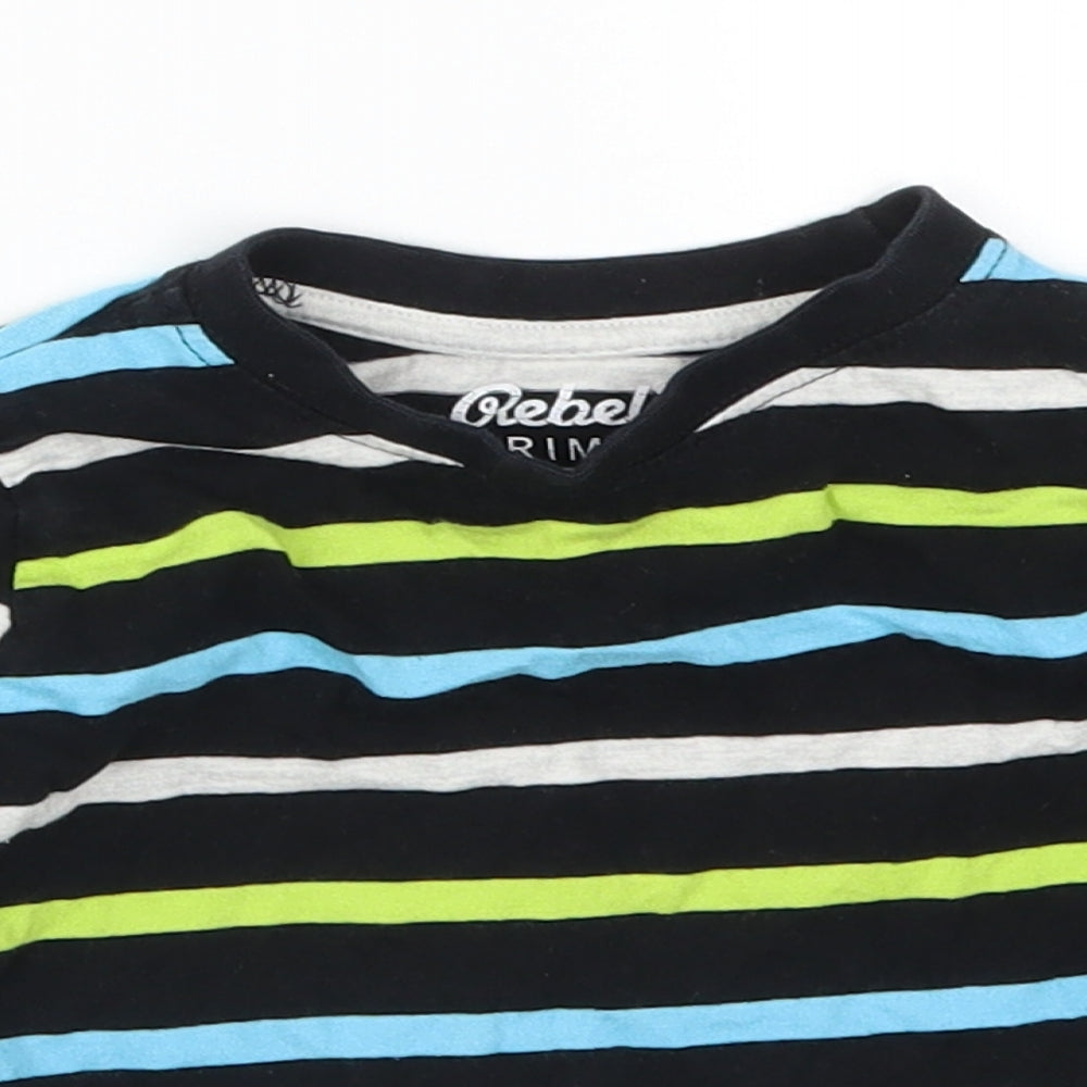 Primark Boys Multicoloured Striped  Basic T-Shirt Size 18-24 Months