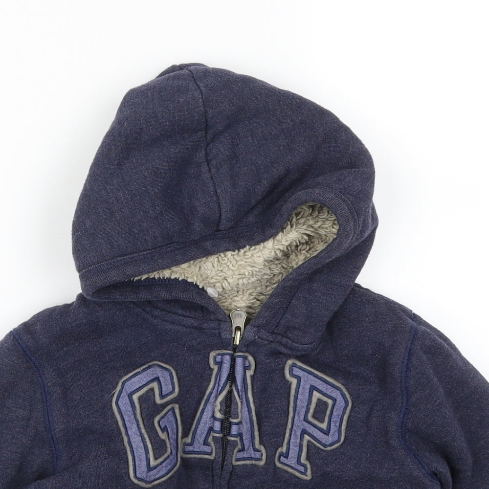 Gap Boys Blue   Full Zip Hoodie Size 3 Years