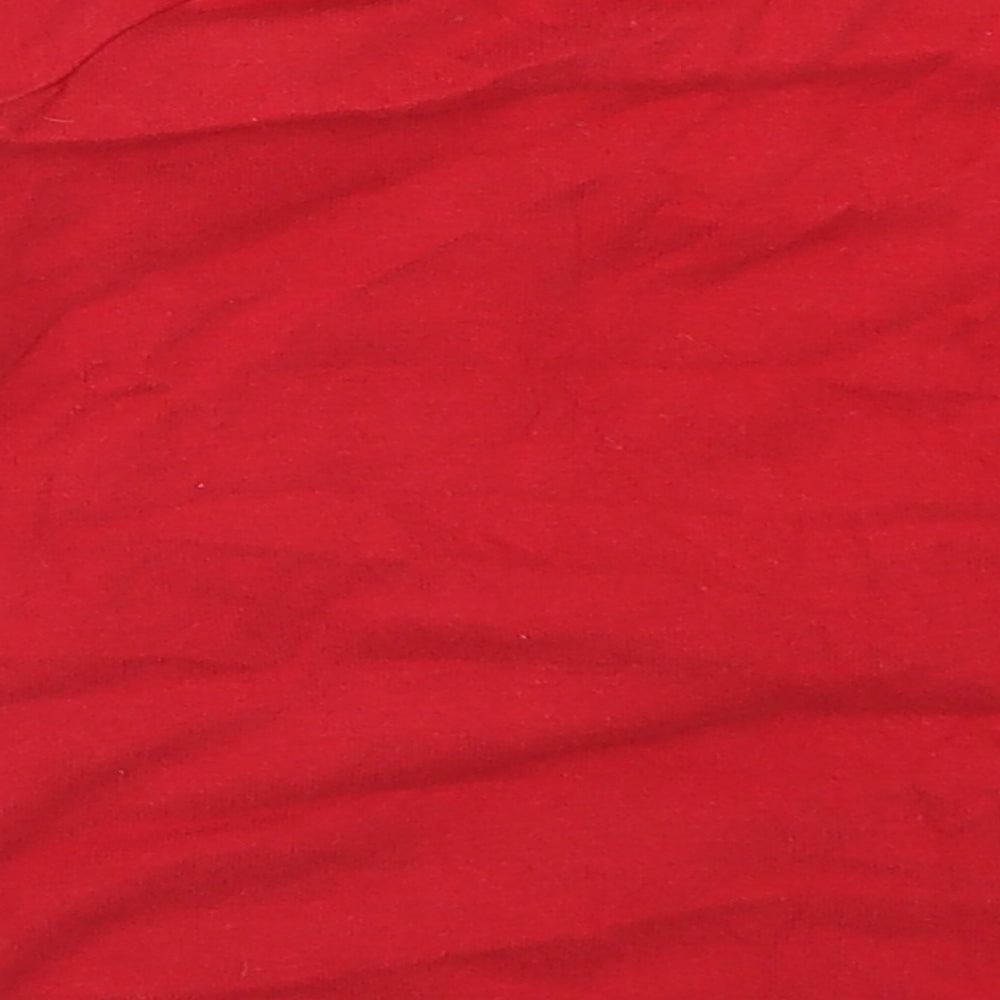 Matalan Boys Red   Basic T-Shirt Size 2-3 Years  - Santa Claus