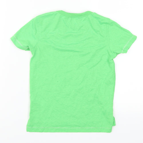 George Boys Green   Basic T-Shirt Size 3-4 Years  - Little But Loud