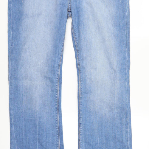 Yes Yes Womens Blue  Denim Bootcut Jeans Size 16 L32 in