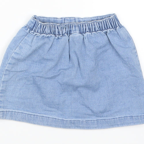 NEXT Girls Blue  Denim Skater Skirt Size 12-18 Months