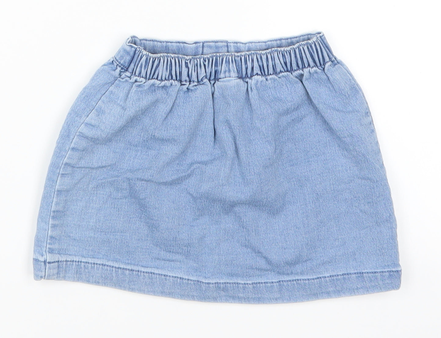 NEXT Girls Blue  Denim Skater Skirt Size 12-18 Months