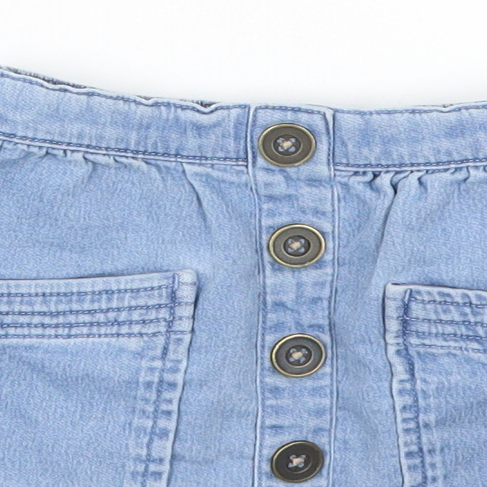 NEXT Girls Blue  Denim Skater Skirt Size 12-18 Months