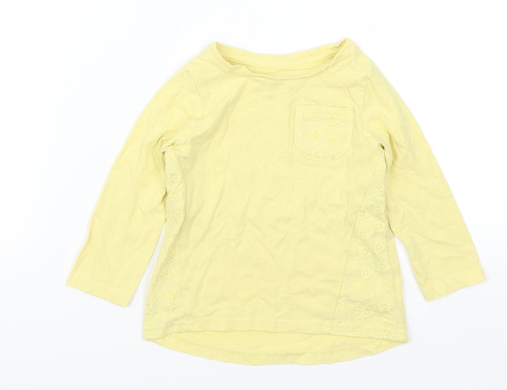 Nutmeg Girls Yellow Basic T-Shirt Size 12-18 Months