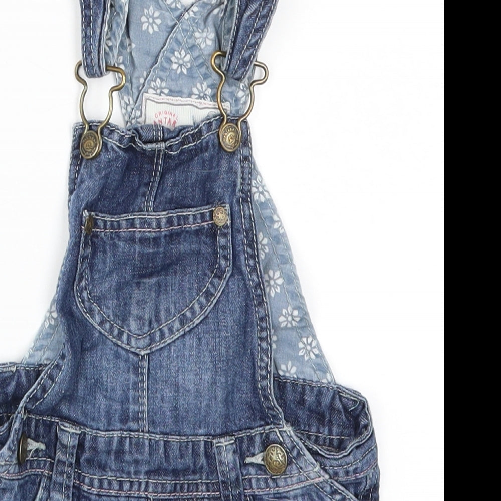 Mantaray Baby Blue  Denim Dungaree One-Piece Size 18-24 Months