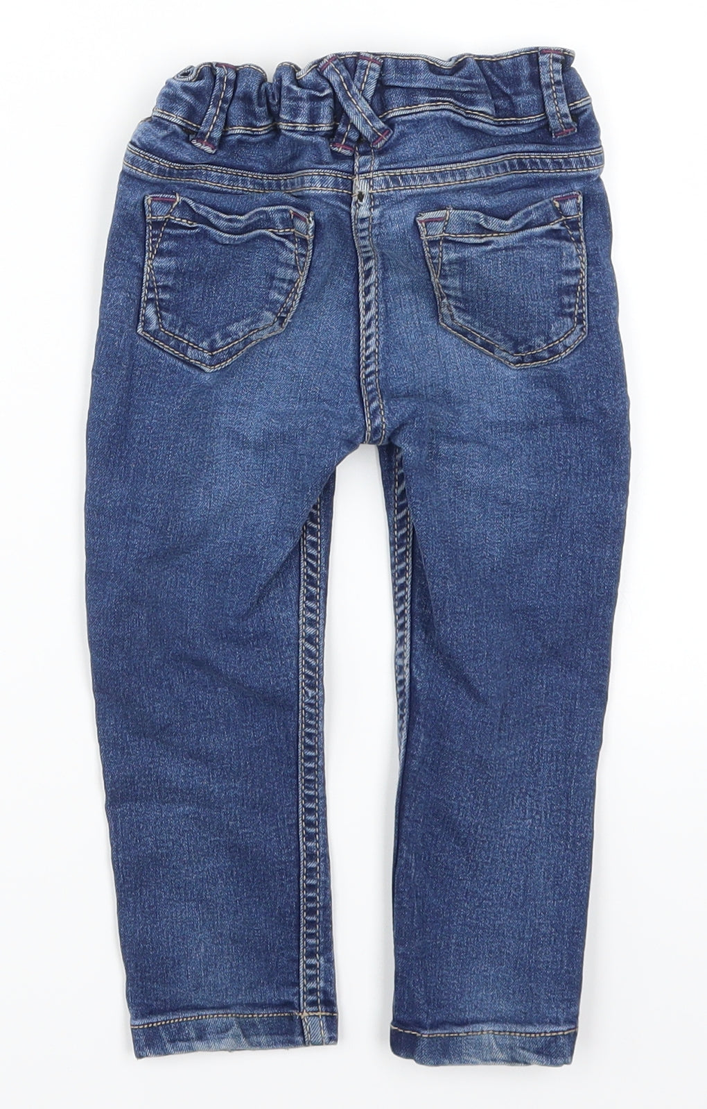 F&F Girls Blue  Denim Capri Jeans Size 18-24 Months