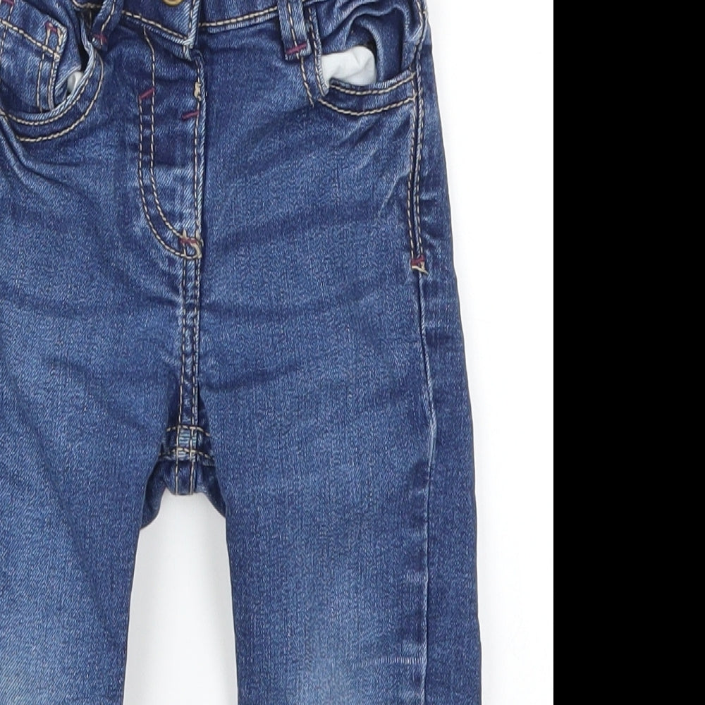 F&F Girls Blue  Denim Capri Jeans Size 18-24 Months