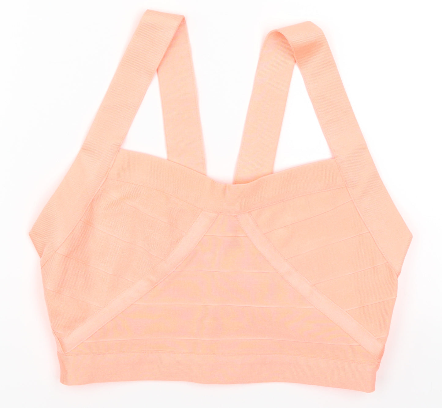 WOW Couture Womens Pink   Cropped Tank Size L  - Coral Coloured