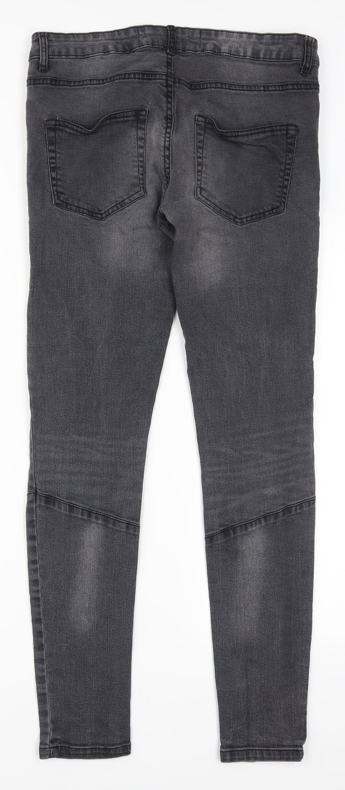 Denim Co Womens Grey  Denim Skinny Jeans Size 12 L29 in
