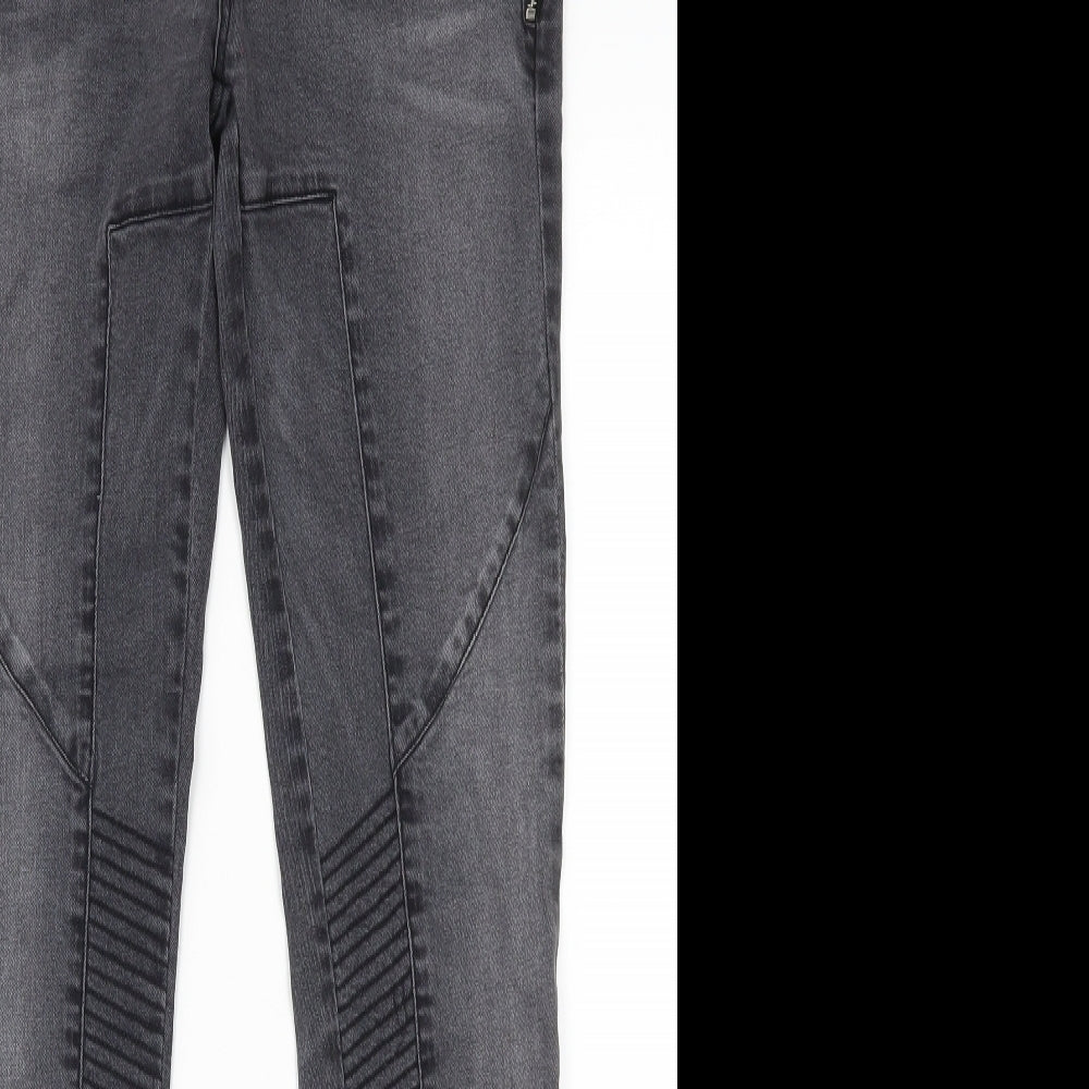 Denim Co Womens Grey  Denim Skinny Jeans Size 12 L29 in
