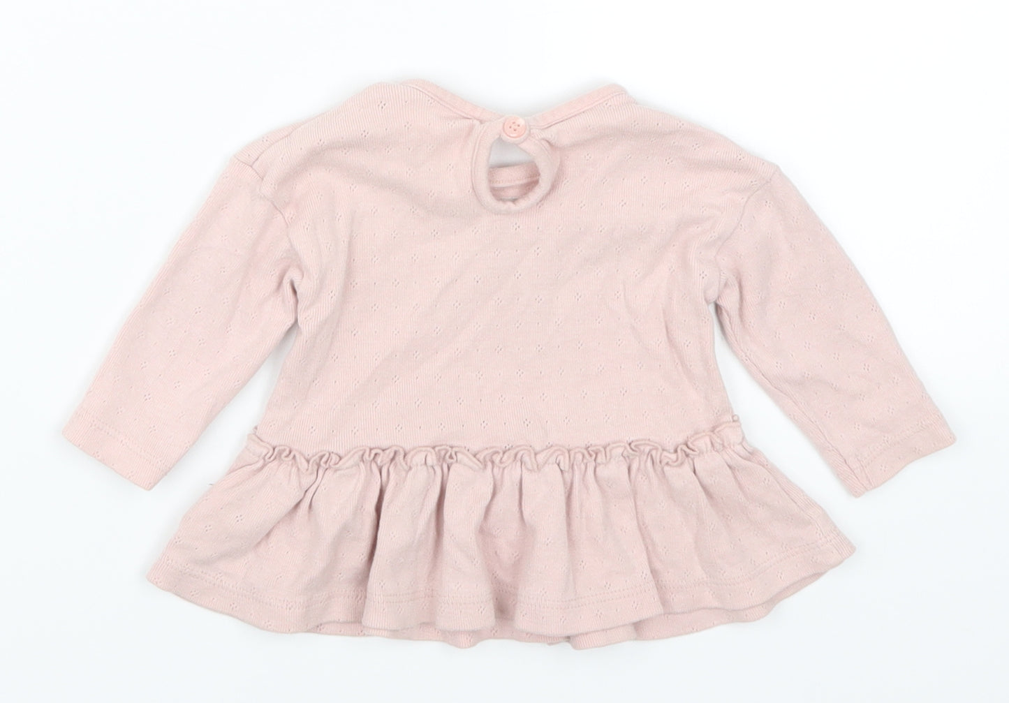 George Girls Pink   Basic T-Shirt Size 0-3 Months