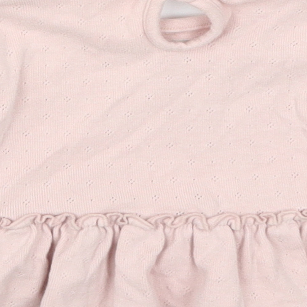 George Girls Pink   Basic T-Shirt Size 0-3 Months
