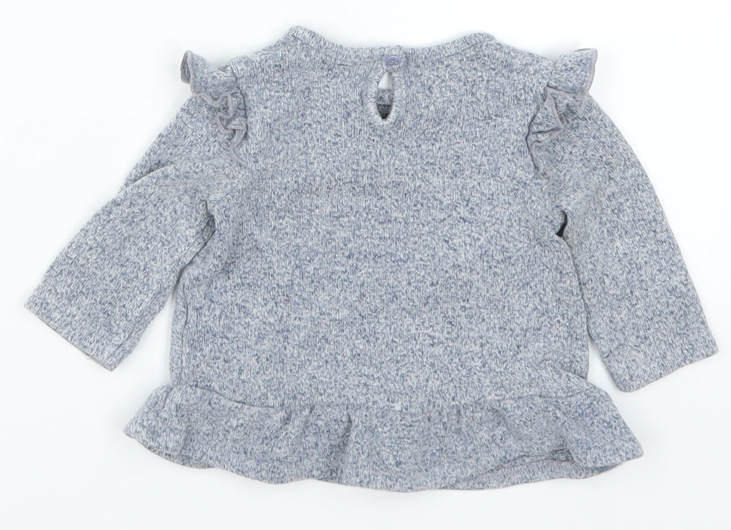 George Girls Blue   Basic T-Shirt Size 0-3 Months  - Minnie Mouse