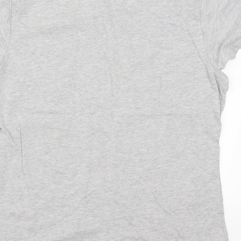 Primark Womens Grey Solid  Top Pyjama Top Size 10  - Believe in Yourself