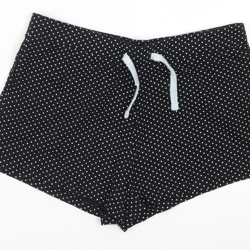New Look Girls Black Polka Dot  Sweat Shorts Size M
